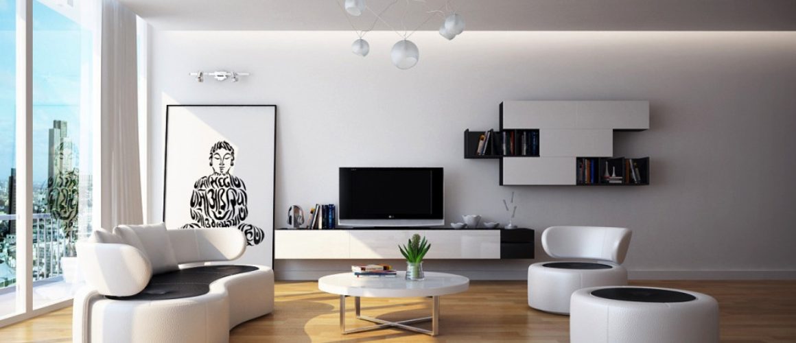 Modern-Black-white-living-room-furniture